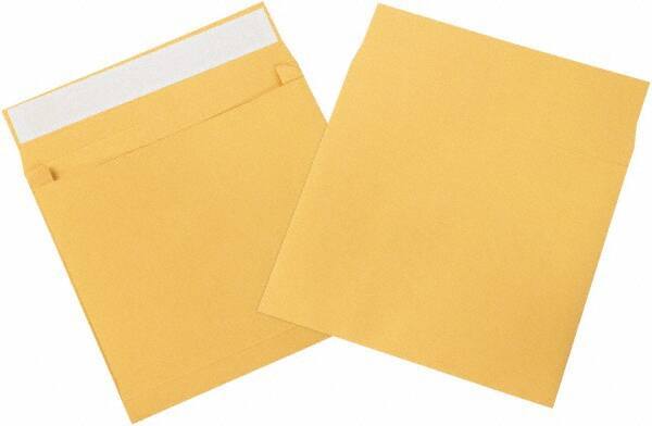 Made in USA - 13" Long x 10" Wide Peel-Off Self-Seal Natural Kraft Envelope - Kraft - Exact Tool & Supply