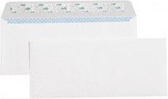 Made in USA - 9-1/2" Long x 4-1/8" Wide Peel-Off Self-Seal Plain White Envelope - White - Exact Tool & Supply