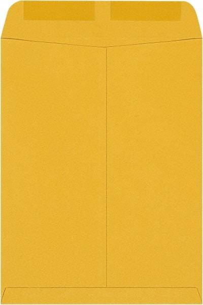 Made in USA - 12-1/2" Long x 9-1/2" Wide Gummed Flap Brown Kraft Envelope - Kraft - Exact Tool & Supply