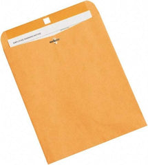 Made in USA - 12" Long x 10" Wide Clasp Brown Kraft Envelope - Kraft - Exact Tool & Supply