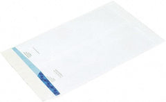 Made in USA - 12" Long x 9" Wide Peel-Off Self-Seal Flat Envelope - White - Exact Tool & Supply