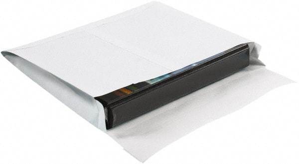 Made in USA - 13" Long x 10" Wide Peel-Off Self-Seal Expandable Envelope - White - Exact Tool & Supply