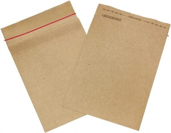Made in USA - 10-1/2" Long x 8-1/2" Wide Self Seal Jiffy Rigi Bag Mailer - Kraft - Exact Tool & Supply