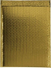 Made in USA - 17-1/2" Long x 13" Wide Peel-Off Self-Seal Bubble Mailer - Gold - Exact Tool & Supply