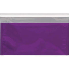 Value Collection - 10-1/4" Long x 6-1/4" Wide Peel-Off Self-Seal Metallic Mailer - Purple - Exact Tool & Supply