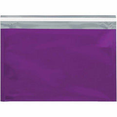 Value Collection - 12-3/4" Long x 9-1/2" Wide Peel-Off Self-Seal Metallic Mailer - Purple - Exact Tool & Supply