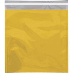 Value Collection - 13" Long x 10-3/4" Wide Peel-Off Self-Seal Metallic Mailer - Gold - Exact Tool & Supply
