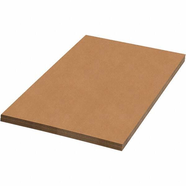 Made in USA - 96" Long x 36" Wide Corrugated Sheet - Kraft - Exact Tool & Supply