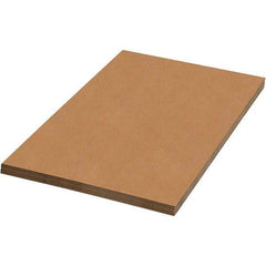 Made in USA - 96" Long x 48" Wide Corrugated Sheet - Kraft - Exact Tool & Supply