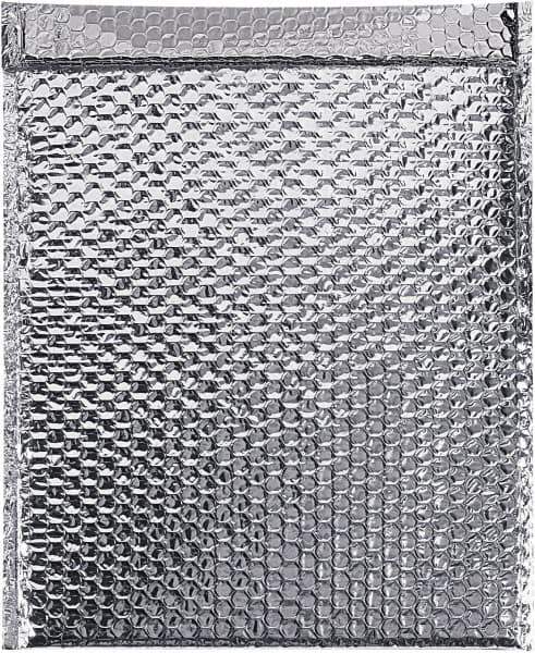 Made in USA - 22" Long x 18" Wide Peel-Off Self-Seal Cooled Bubble Mailer - Silver - Exact Tool & Supply