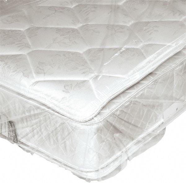 Made in USA - 92" Long x 60" Wide x 9" High Polyethylene Plastic Film - Clear, Roll, 125 Piece - Exact Tool & Supply