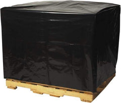 Made in USA - 44" Long x 54" Wide x 96" High Pallet Cover - Black, Case, 50 Piece - Exact Tool & Supply