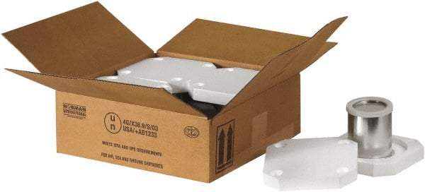 Made in USA - 10-1/4" Long x 10-1/4" Wide x 6-3/16" High Shipper Kit - Each - Exact Tool & Supply