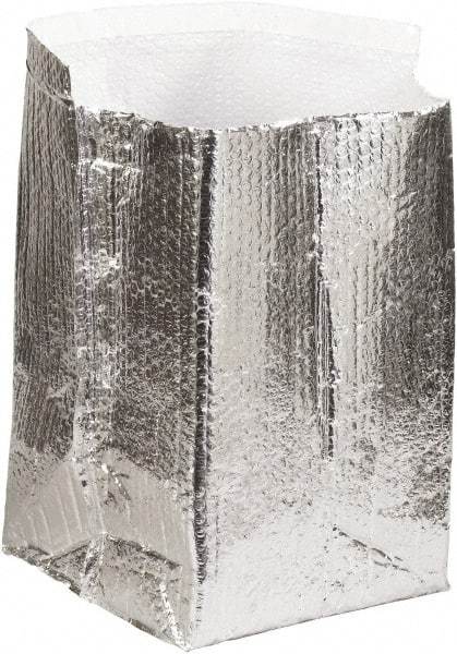 Made in USA - 14" Long x 14" Wide x 14" High x 3/16" Thick Box Liner - Silver, Case - Exact Tool & Supply
