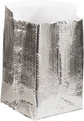 Made in USA - 14" Long x 14" Wide x 14" High x 3/16" Thick Box Liner - Silver, Case - Exact Tool & Supply