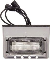 Truck-Lite - 2" Long, Clear LED License Light - 12 Volts, Includes LED Light, Bracket, Gasket - Exact Tool & Supply