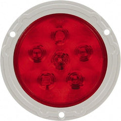 Truck-Lite - 4" Long, Red LED Stop, Turn & Tail Light - 12 Volts, Includes LED Light, Plug - Exact Tool & Supply