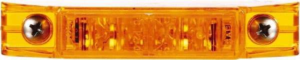 Truck-Lite - 4" Long, Yellow LED Marker Clearance - 12 Volts - Exact Tool & Supply