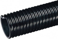 Kuriyama of America - 6" ID x 6.81" OD, 30 Max psi, 28 In. Hg, Dry Material Handling & Transfer Hose - Polyurethane Liner, PVC Cover, -40 to 150°F, 12" Bend Radius, 50' Coil Length, Black - Exact Tool & Supply