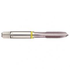 40002 4-Flute Cobalt Yellow Ring Spiral Point Plug Tap-MolyGlide - Exact Tool & Supply