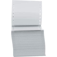 UNIVERSAL - 5" Long, White Paper Shipping Label - For Dot Matrix Printers - Exact Tool & Supply
