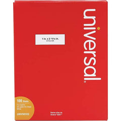 UNIVERSAL - 2-13/16" Long, White Paper Shipping Label - For Copiers - Exact Tool & Supply
