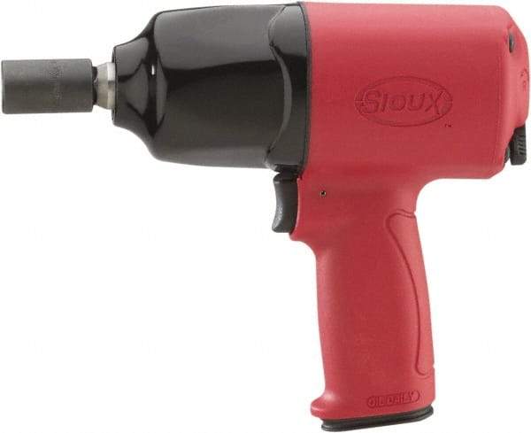 Sioux Tools - 1/2" Drive, 6,300 RPM, 520 Ft/Lb Torque Impact Wrench - Pistol Grip Handle, 1,200 IPM, 3.9 CFM, 90 psi, 1/4" NPT Inlet - Exact Tool & Supply