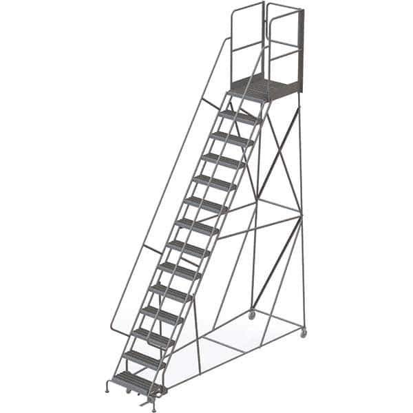 TRI-ARC - Rolling & Wall Mounted Ladders & Platforms Type: Rolling Warehouse Ladder Style: Rolling Platform Ladder - Exact Tool & Supply