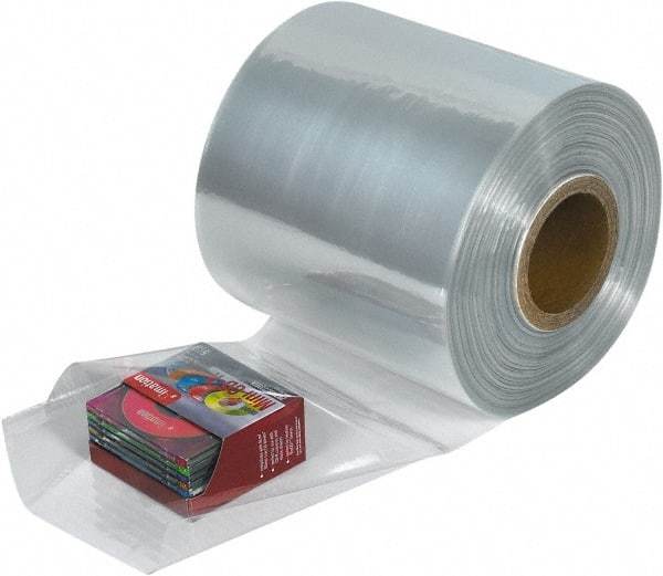 Made in USA - 4" Wide x 1,500' Long, Shrink Tubing - 100 Gauge - Exact Tool & Supply