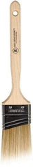 Wooster Brush - 2" Angled Polyester Angular Brush - 2-11/16" Bristle Length, 6-9/16" Wood Fluted Handle - Exact Tool & Supply