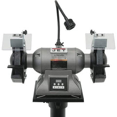 Jet - 8" Wheel Diam x 1" Wheel Width, 1 hp Grinder - 5/8" Arbor Hole Diam, 3 Phase, 3,600 Max RPM, 115 Volts - Exact Tool & Supply