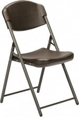 Ability One - 19" Wide x 16" Deep x 33" High, Steel Support Frame & Polypropylene Folding Chair with Plastic Seat & Back - Exact Tool & Supply