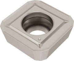 Seco - SPGX0703 MC Grade DS4050 Carbide Indexable Drill Insert - TiAlN/NbN Finish, Square, 7.94mm Inscribed Circle - Exact Tool & Supply