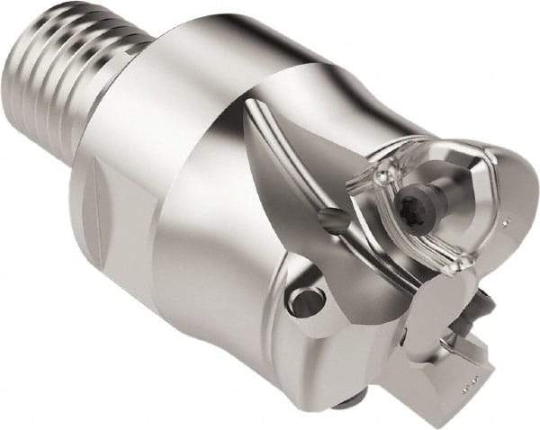 Seco - 25.6mm Cut Diam, 1.8mm Max Depth, M20 Modular Connection Indexable High-Feed End Mill - Screw Holding Method, 218.21-.. Insert, R217.21 Toolholder, Through Coolant - Exact Tool & Supply