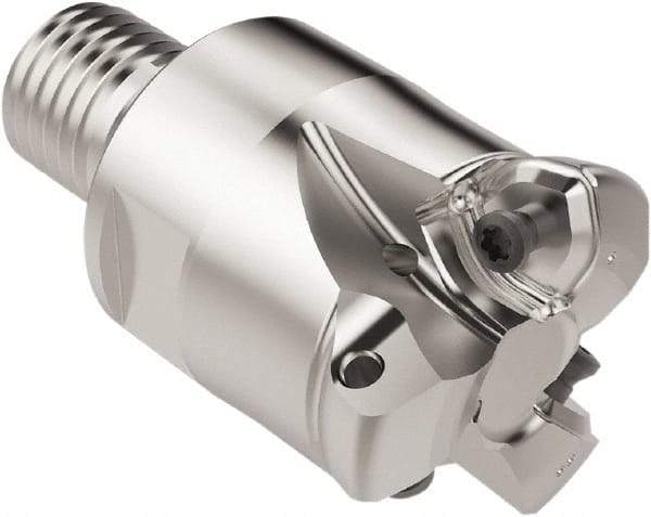Seco - 27.6mm Cut Diam, 1.8mm Max Depth, M20 Modular Connection Indexable High-Feed End Mill - Screw Holding Method, 218.21-.. Insert, R217.21 Toolholder, Through Coolant - Exact Tool & Supply