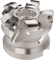 Seco - 5 Inserts, 35.7mm Cutter Diam, 1.8mm Max Depth of Cut, Indexable High-Feed Face Mill - 22mm Arbor Hole Diam, 10.4mm Keyway Width, 40mm High, R220.21 Toolholder, 218.19-160.. Inserts, Series R220.21 - Exact Tool & Supply