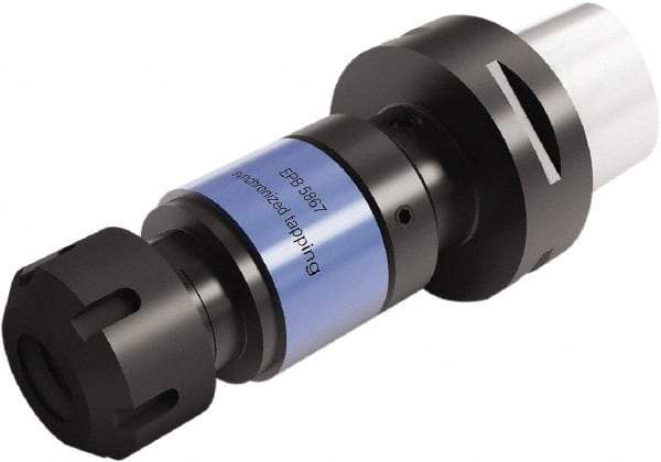 Seco - C6 Modular Connection Tension & Compression Tapping Chuck - M20 to M48 Tap Capacity, 210mm Projection, Quick Change, Through Coolant - Exact Tool & Supply