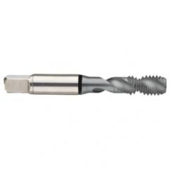 M10x1.5 6H 2-Flute Cobalt Black Ring Semi-Bottoming 45 degree Spiral Flute Tap-MolyGlide - Exact Tool & Supply