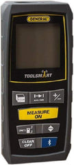 General - 100' Range, Laser Distance Finder - AAA Batteries Required, Accurate to 1/8", Comes with 2 AAA Batteries - Exact Tool & Supply