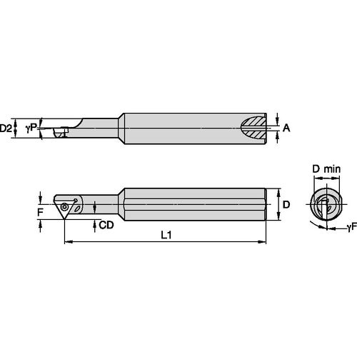 SSII750860R STEEL SHANK GROOVING - Exact Tool & Supply