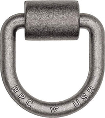 Buyers Products - Steel D-Ring with Integral Bracket - 4-1/2" Long, Gray, For Use with Cargo Control - Exact Tool & Supply