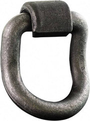 Buyers Products - Steel D-Ring 55° with Integral Bracket - 5" Long, Gray, For Use with Cargo Control - Exact Tool & Supply