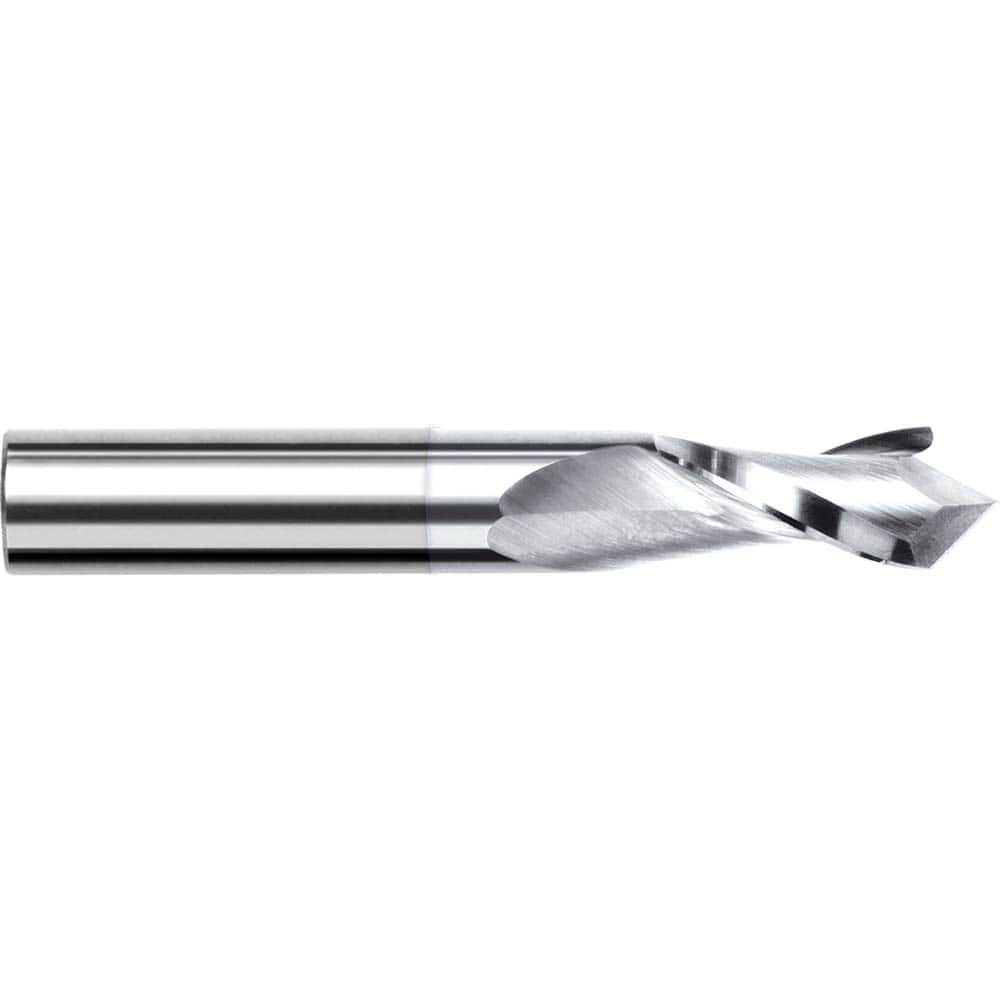 Harvey Tool - 1/8" Diam, 1/2" LOC, 2 Flute 60° Point Angle Solid Carbide Drill Mill - Exact Tool & Supply