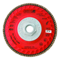 4 1/2″ × 5/8-11″ Z3-120 Grit - Compact Trimmable Premium Zirconia Z3 Flap Disc - Exact Tool & Supply
