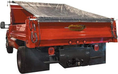 Buyers Products - 12' Long x 7.5' Wide Aluminum Tarp & Dust Cover - Black, Grommet, 9 to 10 mil Thickness - Exact Tool & Supply