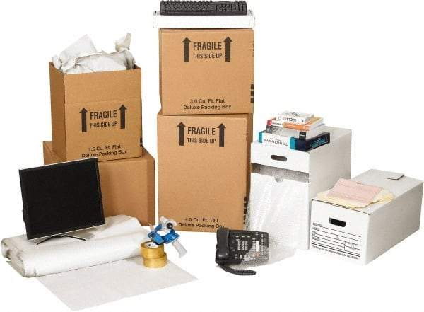 Made in USA - Moving & Box Kits Kit Type: Office Moving Kit Number of Boxes: 37 - Exact Tool & Supply