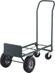 Ability One - 600 Lb Capacity 48" OAH Hand Truck - Steel Handle, Steel, Pneumatic Wheels - Exact Tool & Supply