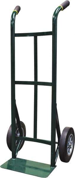 Ability One - 600 Lb Capacity 45" OAH Hand Truck - Steel Handle, Steel, Solid Rubber Wheels - Exact Tool & Supply