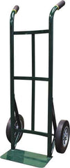 Ability One - 600 Lb Capacity 45" OAH Hand Truck - Steel Handle, Steel, Solid Rubber Wheels - Exact Tool & Supply