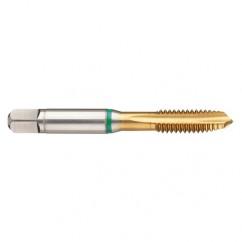 M16x1.5 6H 4-Flute Cobalt Green Ring Spiral Point Plug Tap-TiN - Exact Tool & Supply